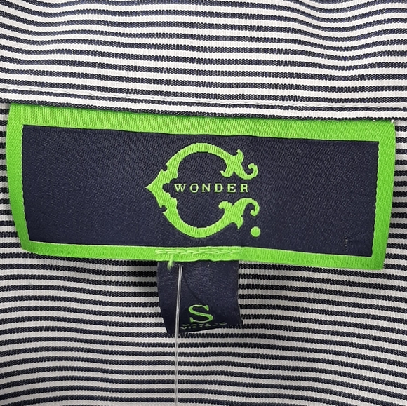 C Wonder NWT! Navy blue embroidered button… - Picture 6 of 8